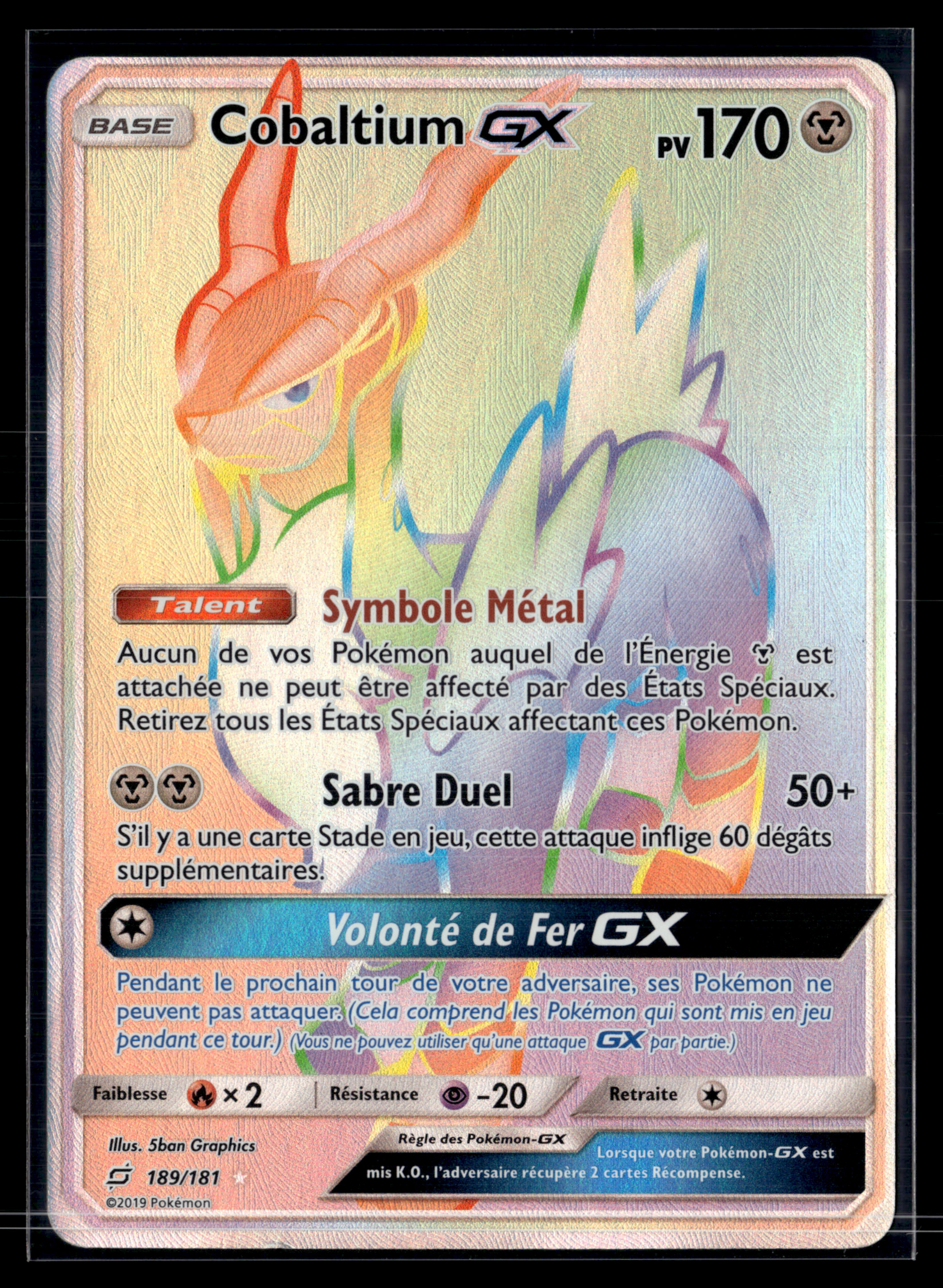 Cobaltium GX 189/181 - Duo de Choc - MINT