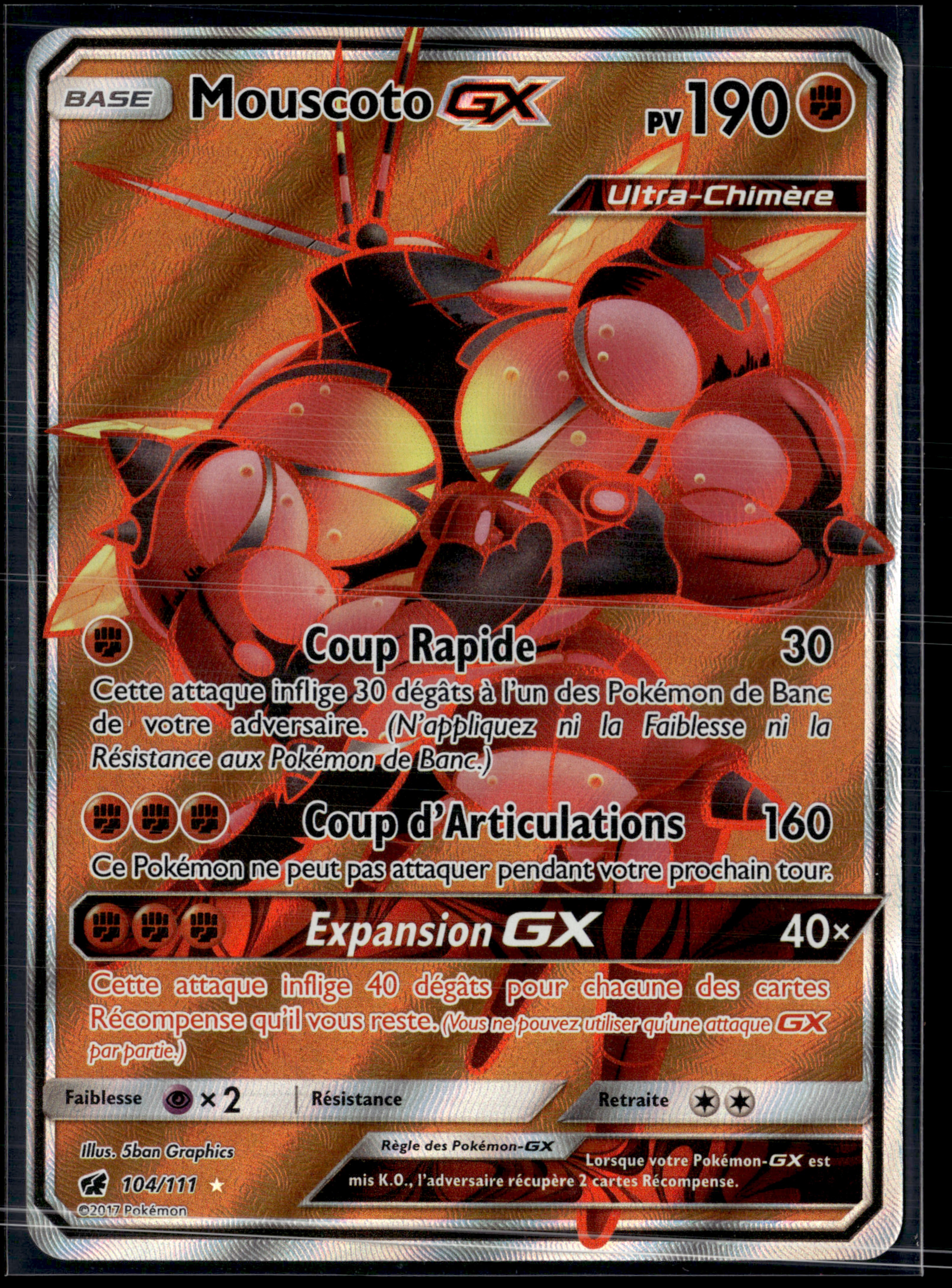 Mouscoto GX 104/111 Invasion carmin – NM