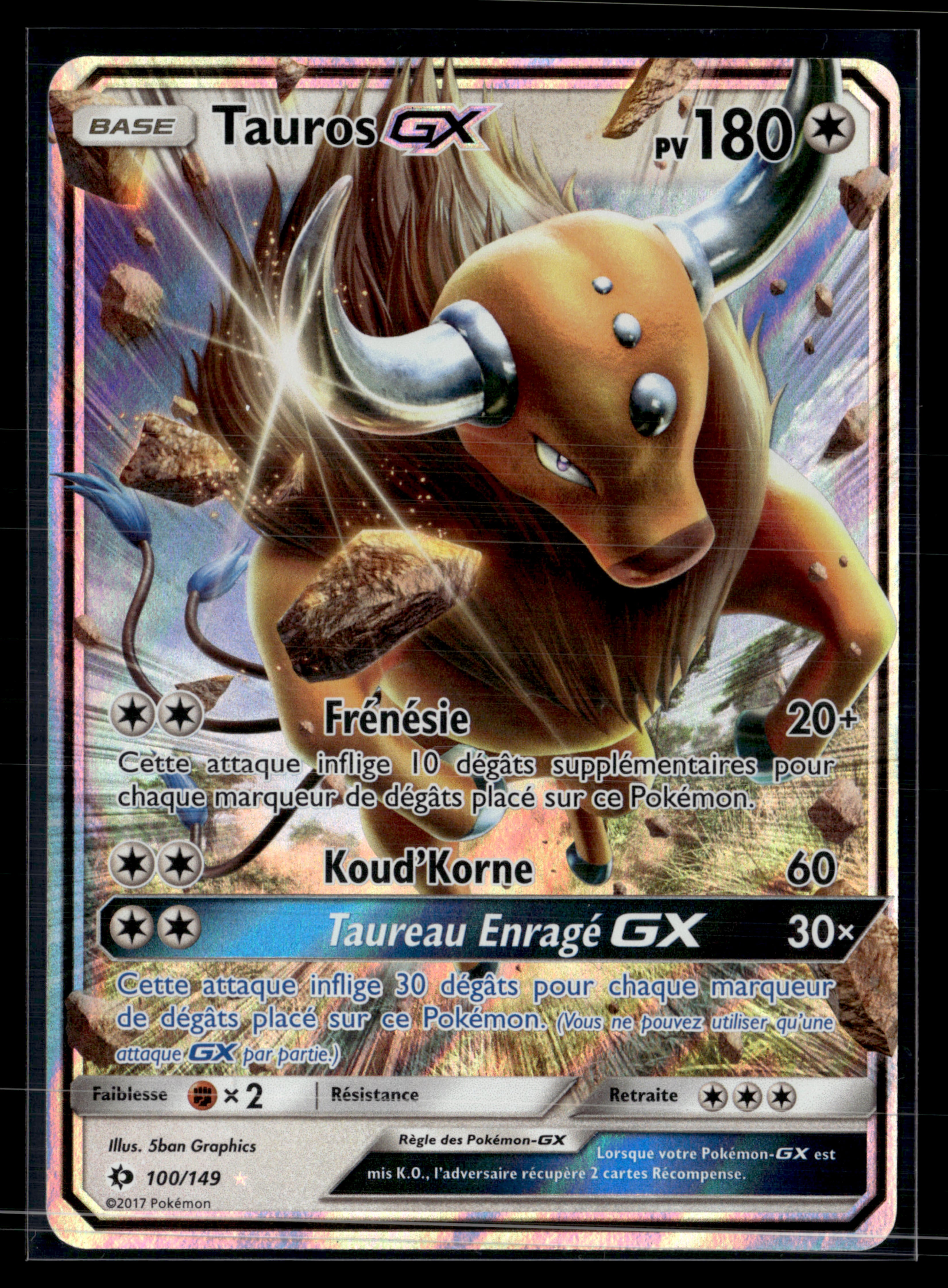 Tauros GX 100/149 - Soleil et Lune - NM