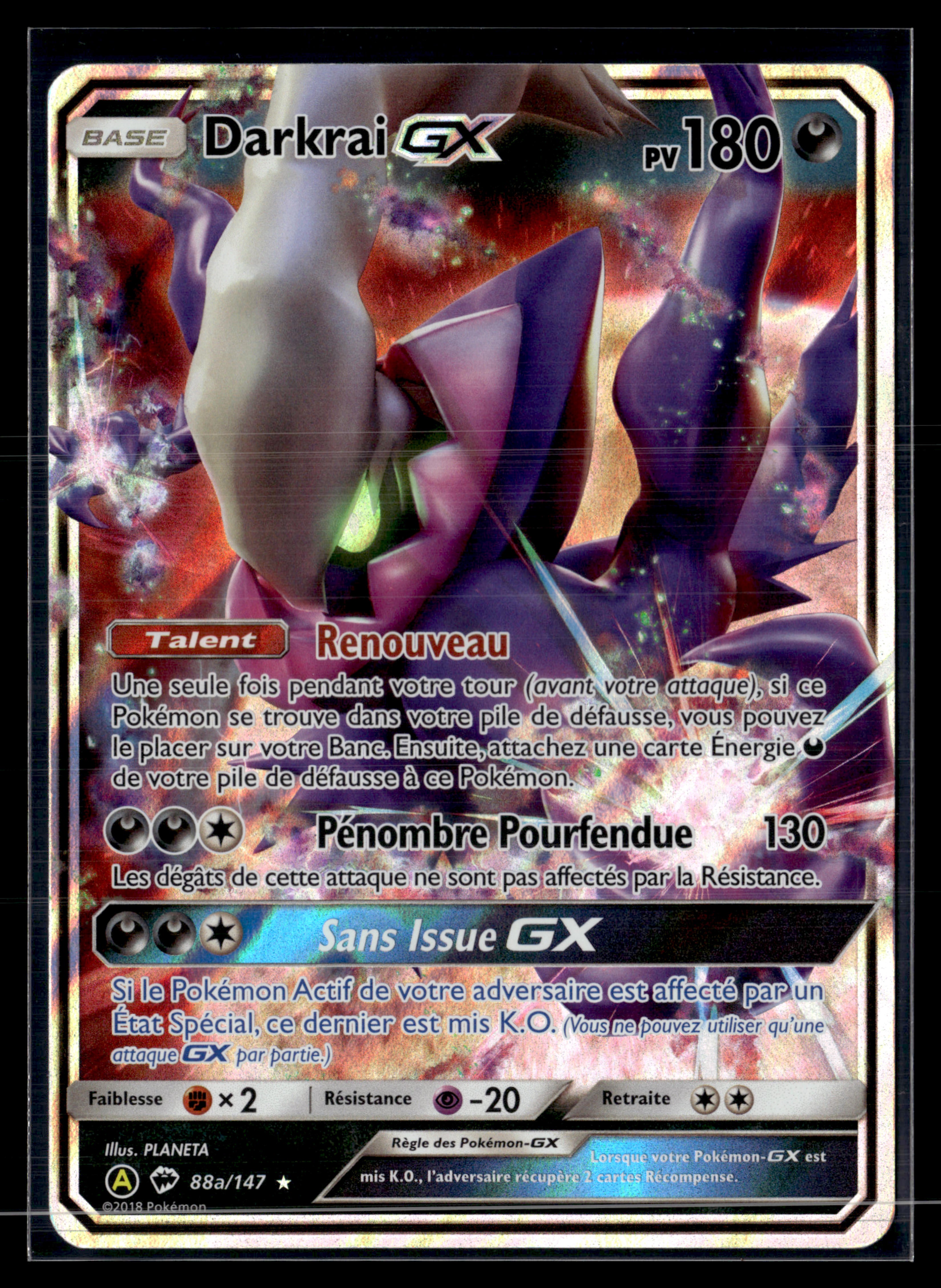 Darkrai 88a/147 Ombres ardentes | NM #3