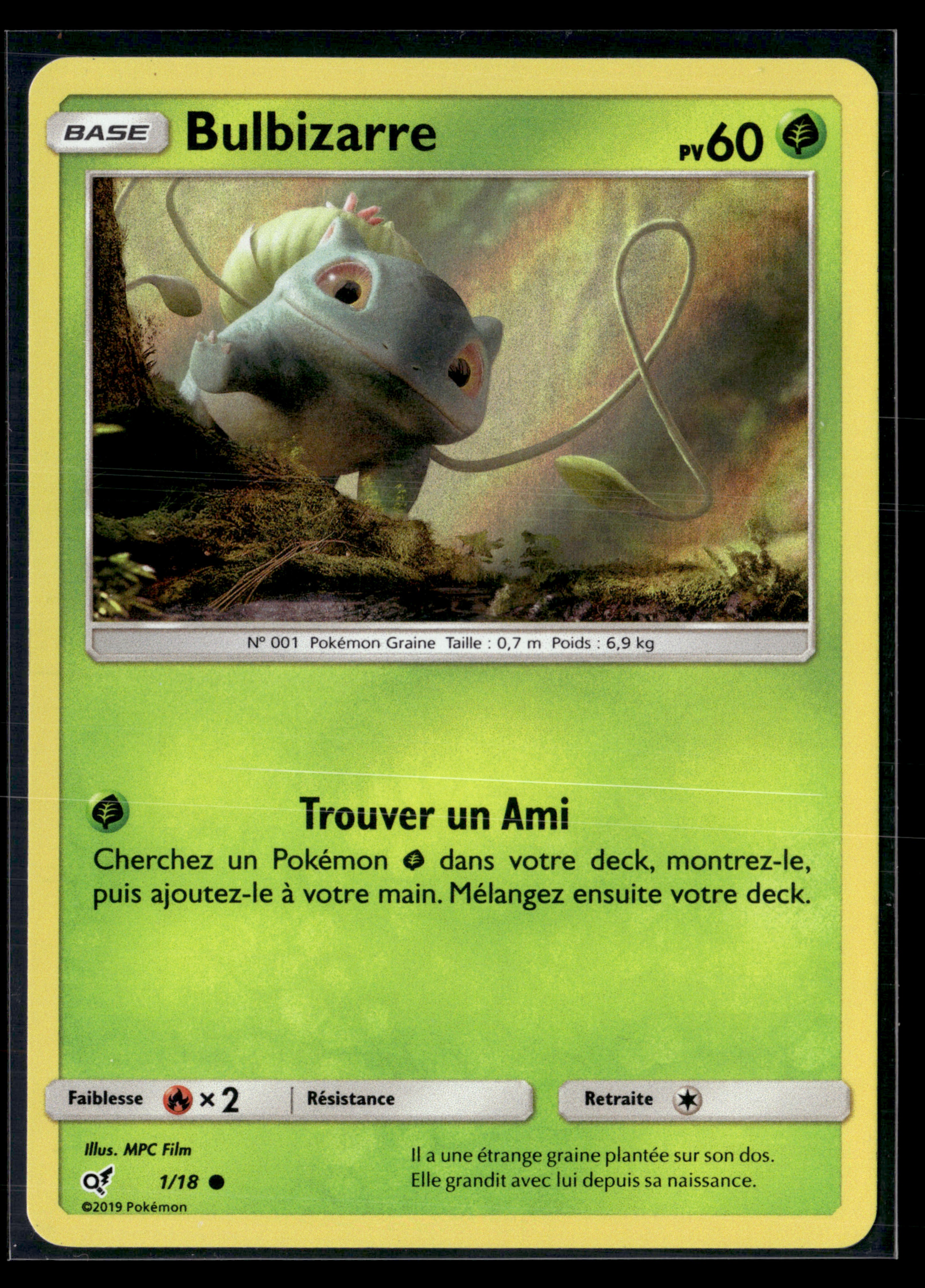 Bulbizarre 1/18- Détective Pikachu | NM