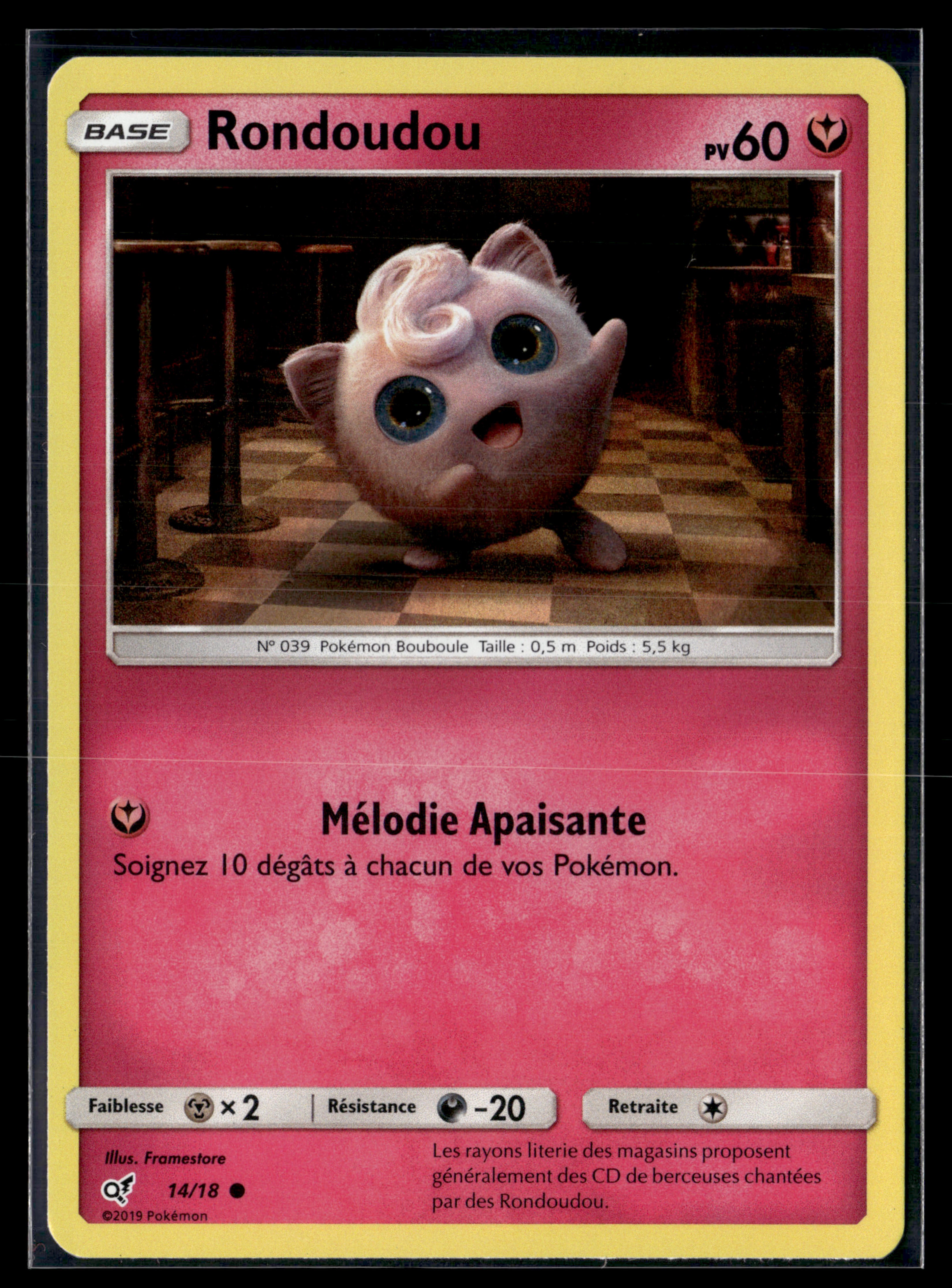 Rondoudou 14/18 - Détective Pikachu -MINT