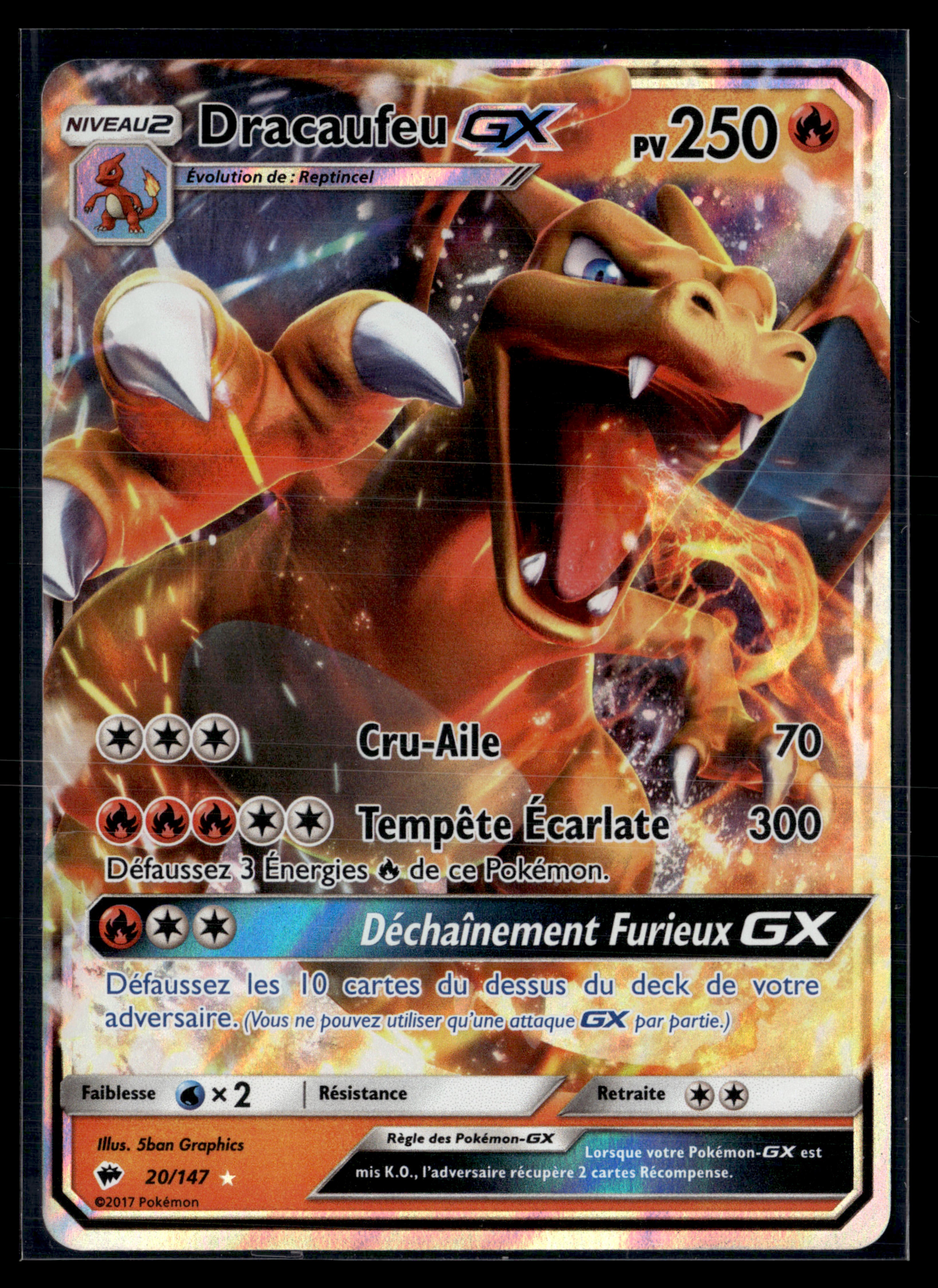 Dracaufeu GX 20/147 Ombres Ardentes | NM