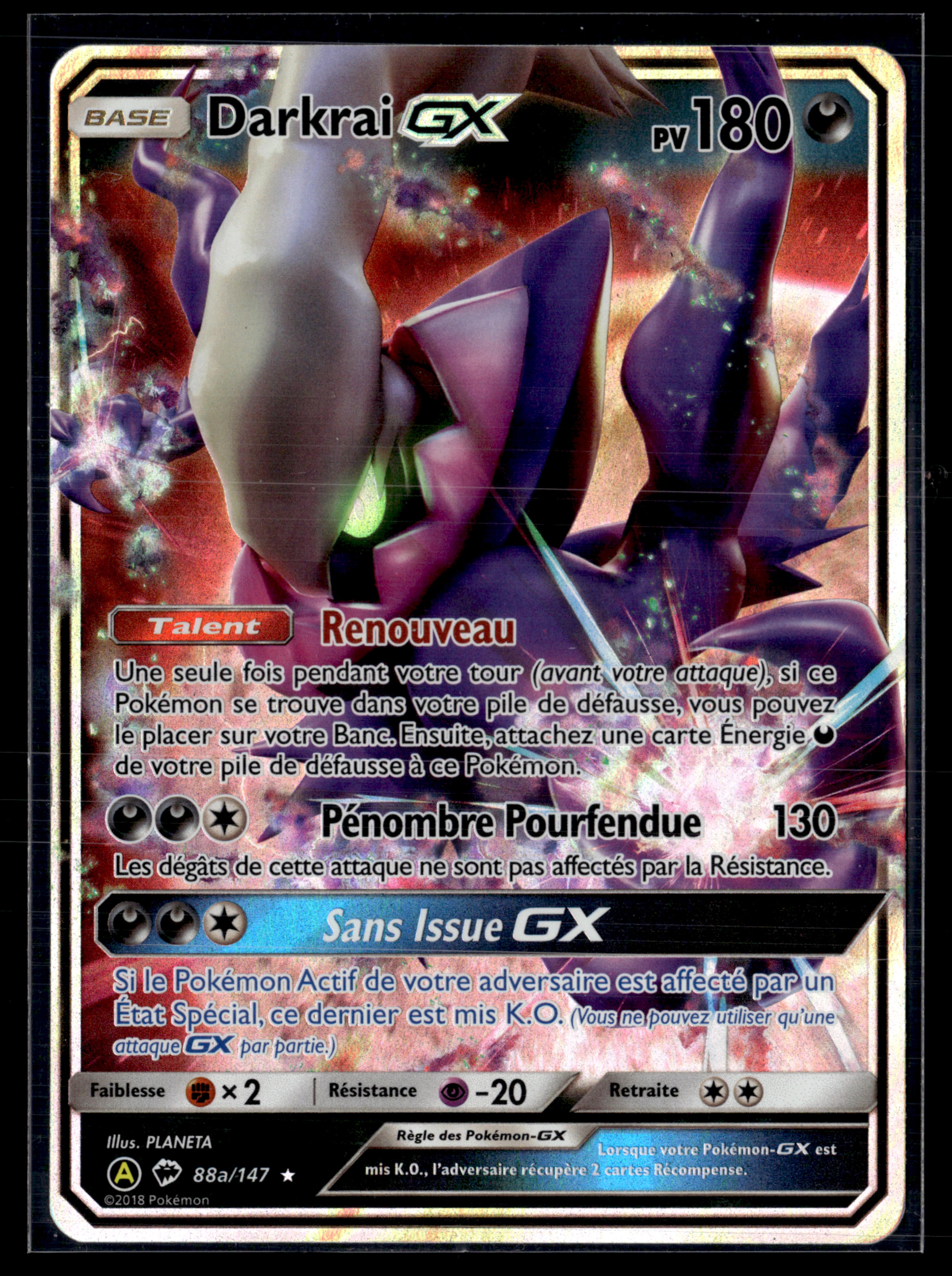 Darkrai 88a/147 Ombres ardentes | NM #4