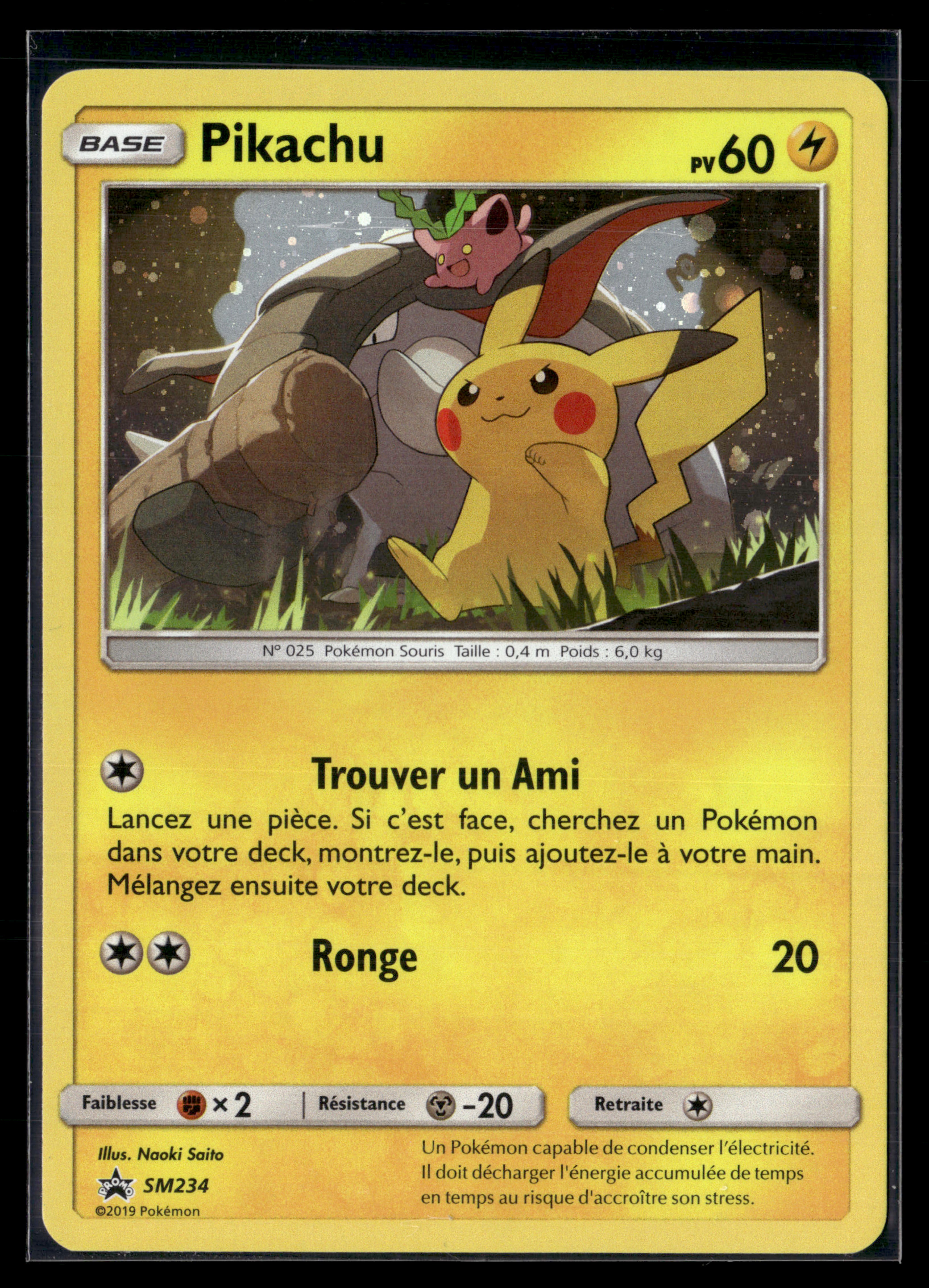Pikachu SM234 - Promo Soleil & Lune - NM