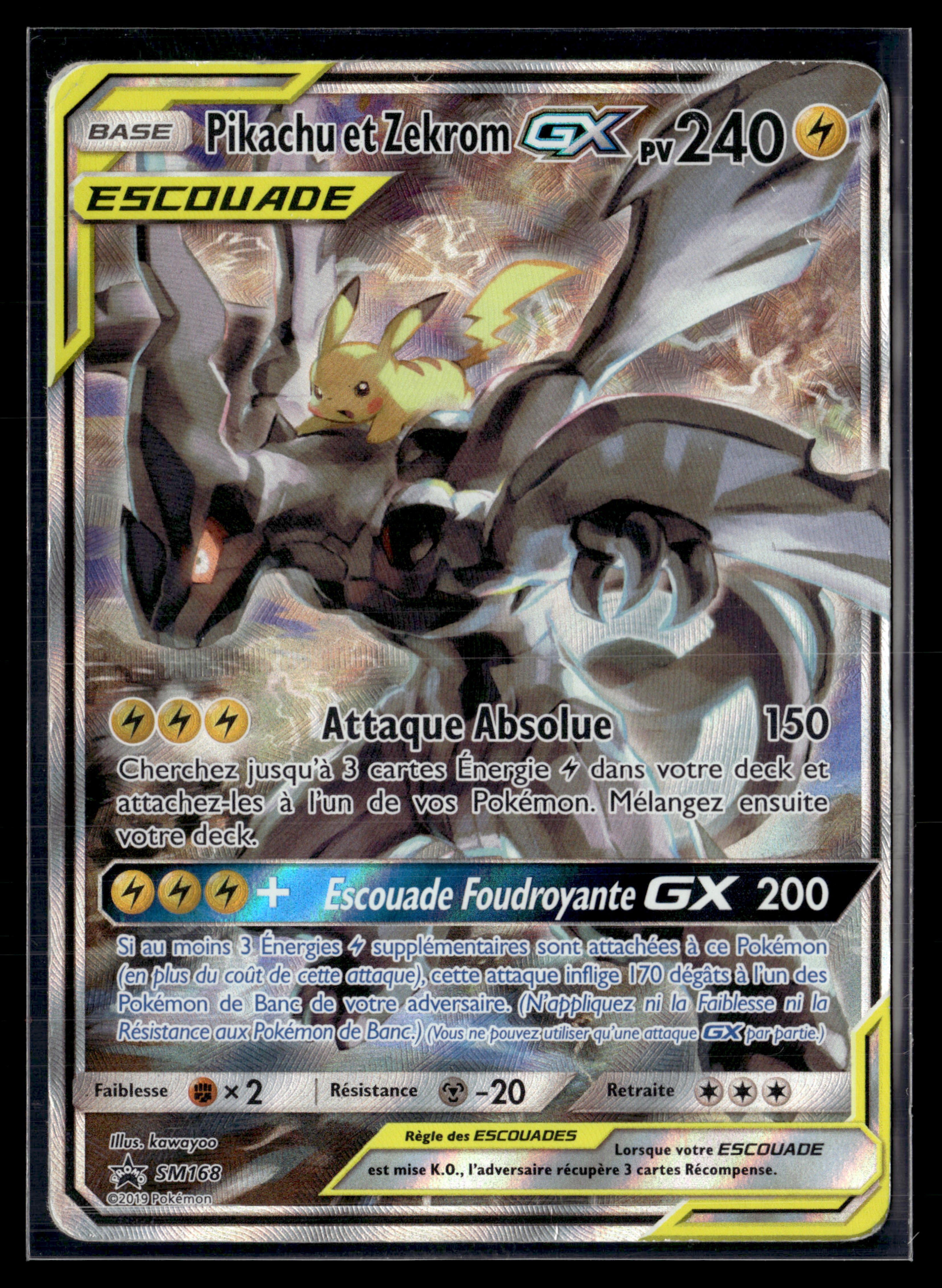 Pikachu & Zekrom GX SM168 | TBE+