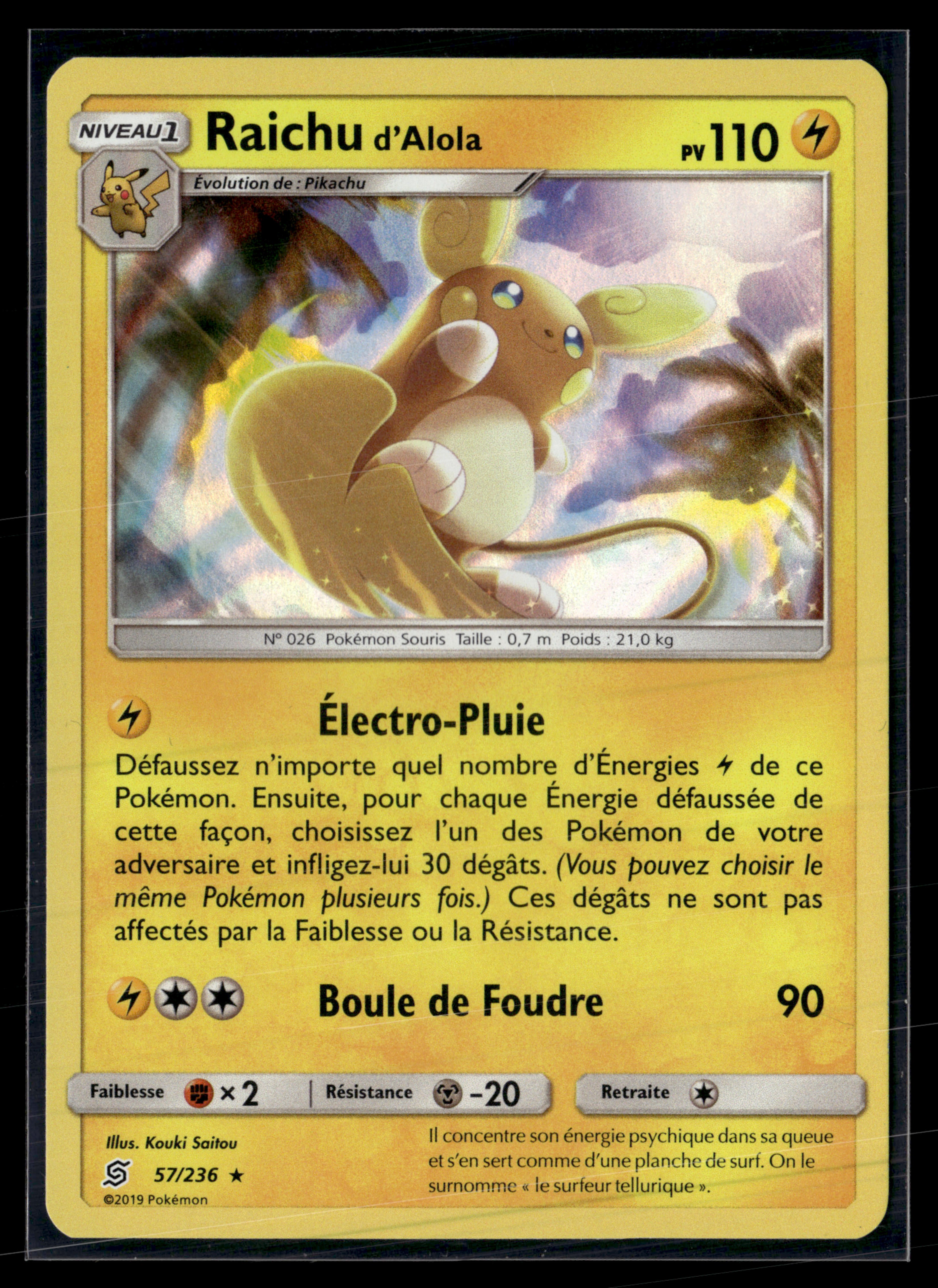 Raichu d’Alola 57/236 Harmonies des Esprits| NM