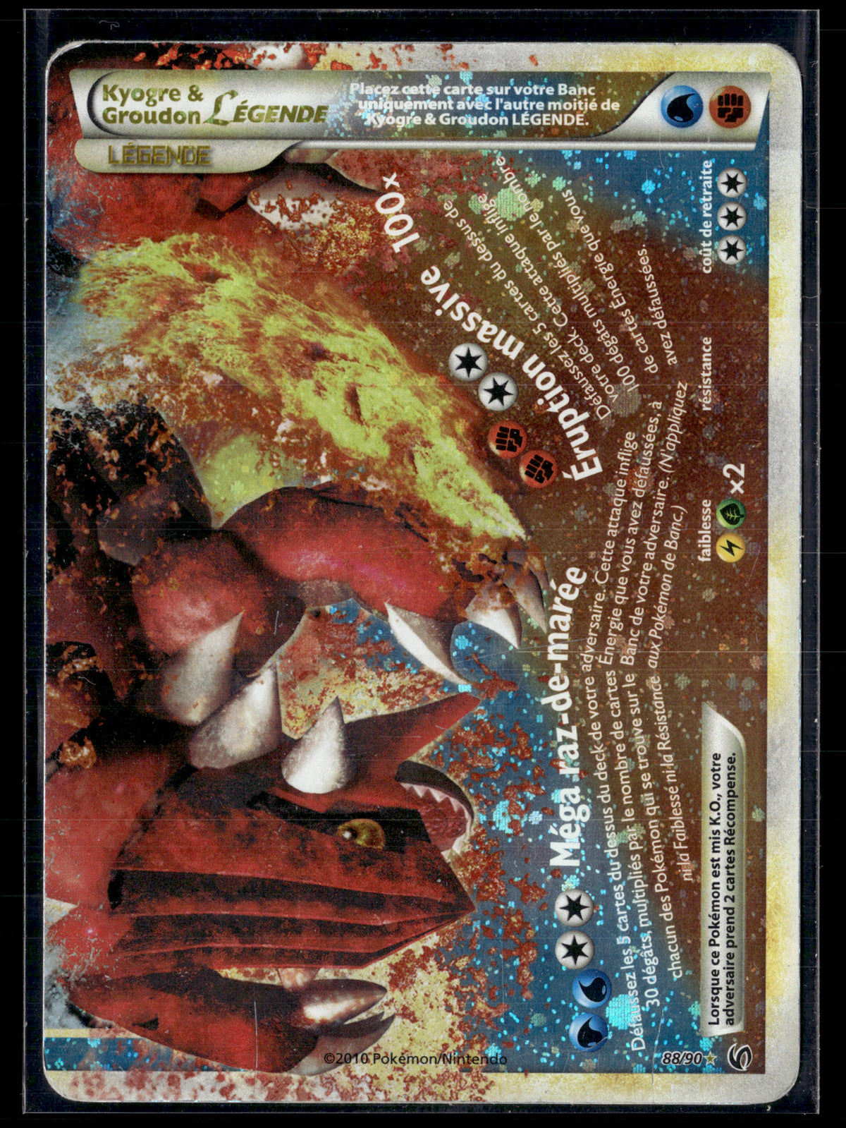 Kyogre & Groudon 88/90 Indomptable | GOOD