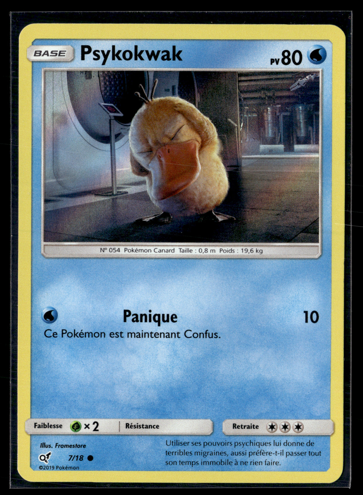 Psykokwak 7/18 dectective Pikachu | NM
