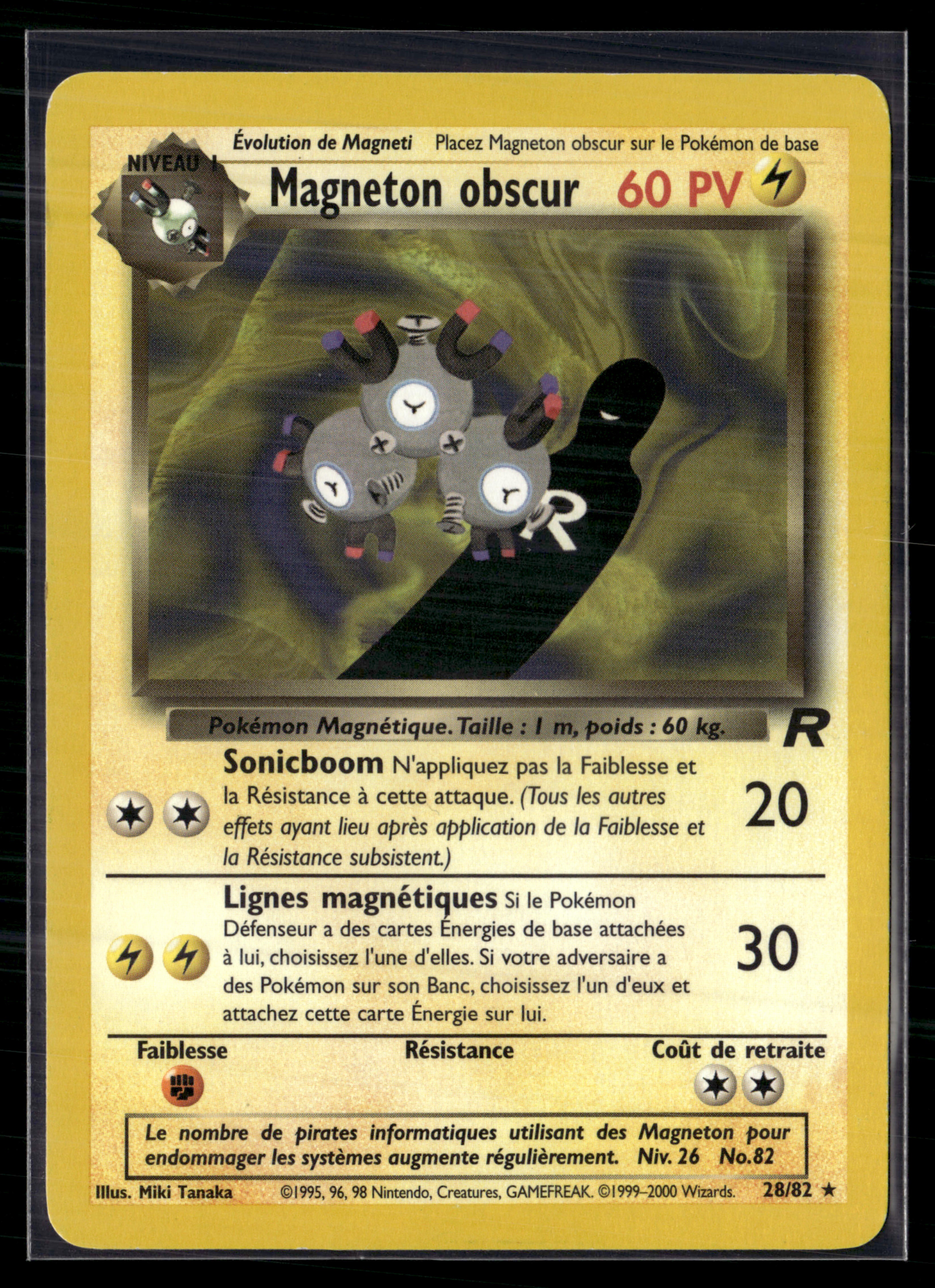 Magneton obscur 28/82 Team Rocket - Exc+