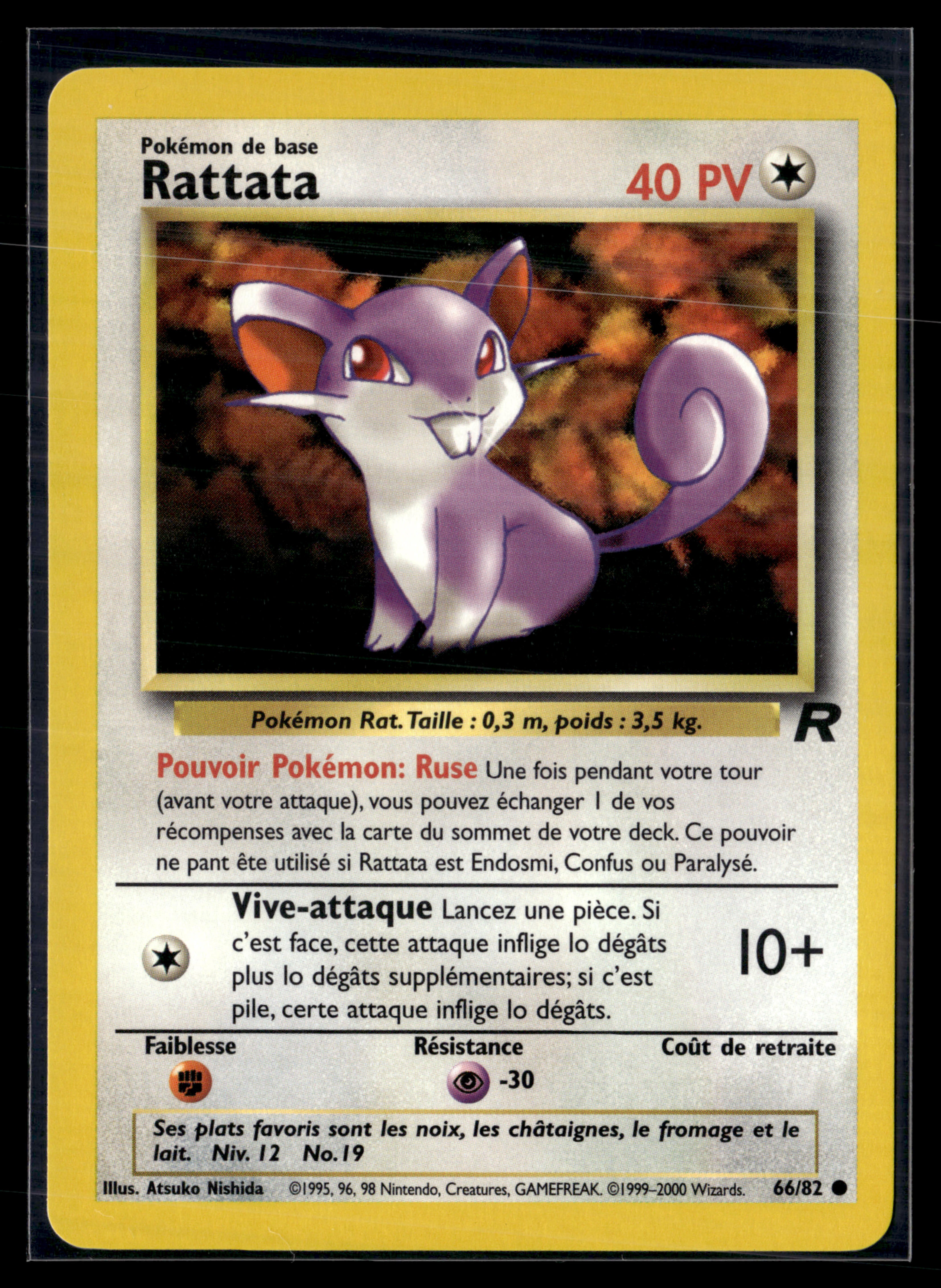 Rattata 66/82 - Team Rocket - NM