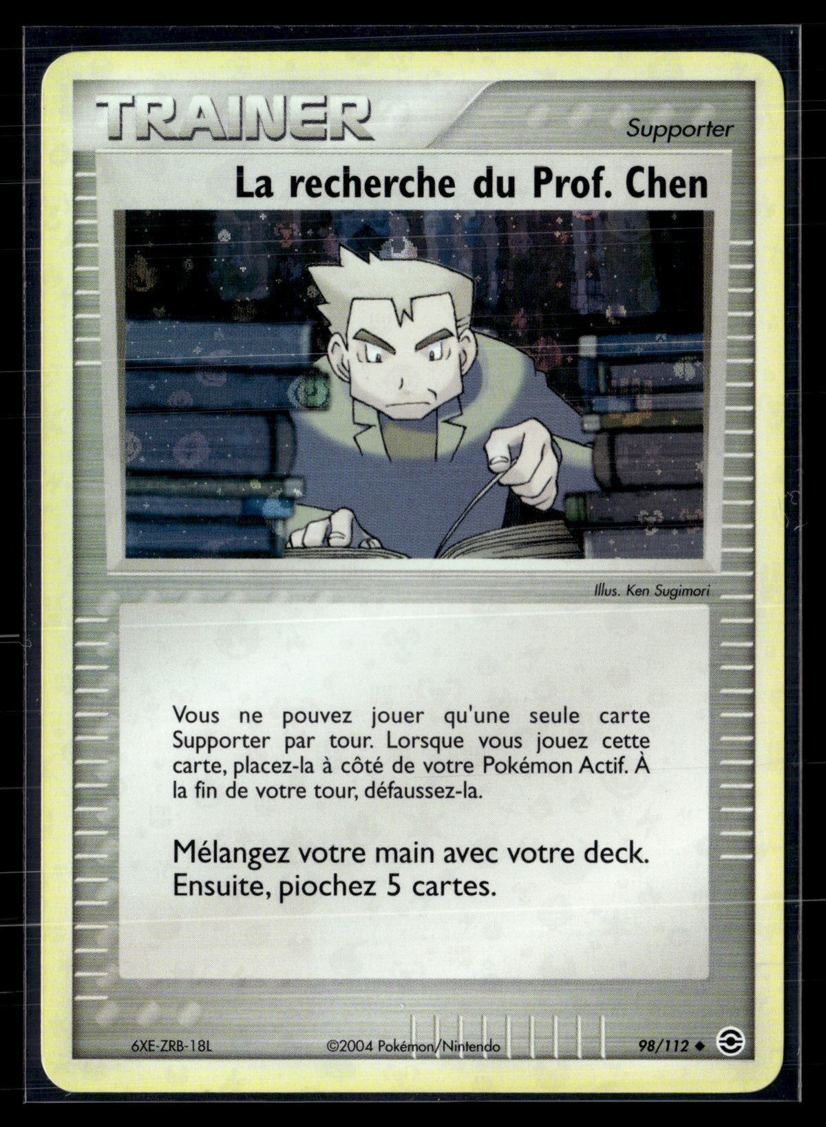 La recherche du prof. Chen 98/112 RFVF | EXC+