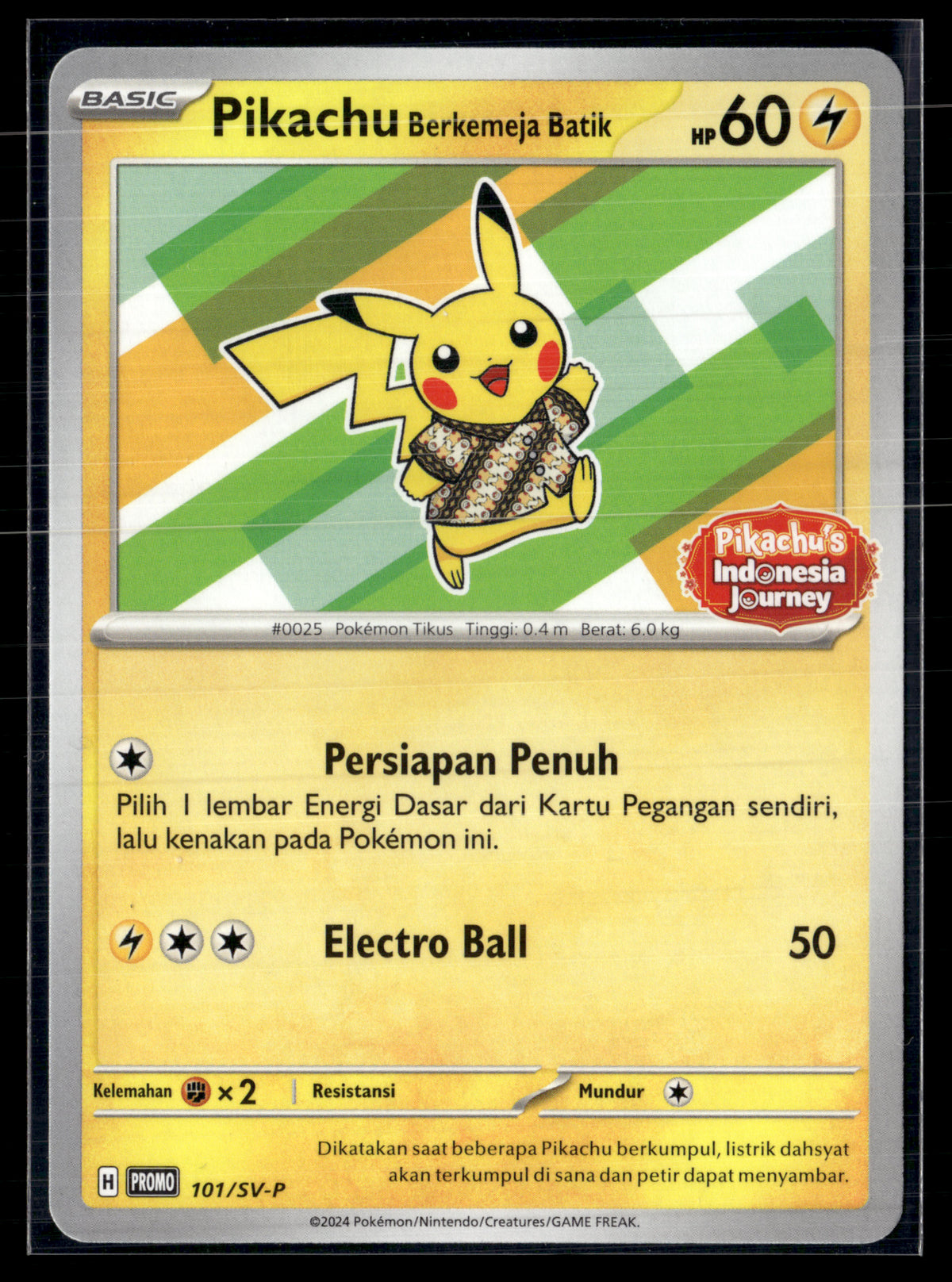 Pikachu Berkejmeja Batik 101/SV-P