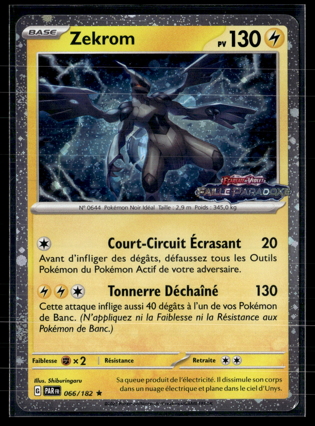 Zekrom 0666/182 Stamp Faille paradoxe