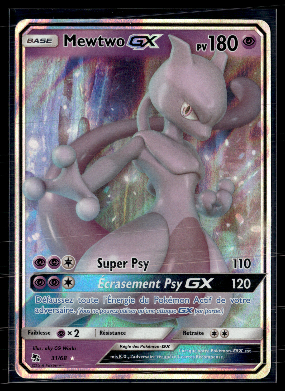 Mewtwo GX (1) 31/68 - Destinées Occultes - NM