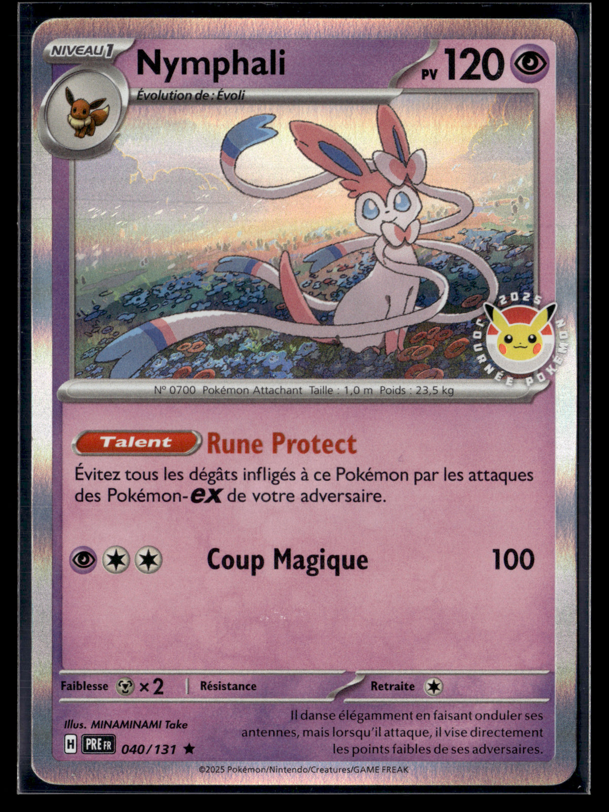 Nymphali 040/131 Stamp Journée Pokemon