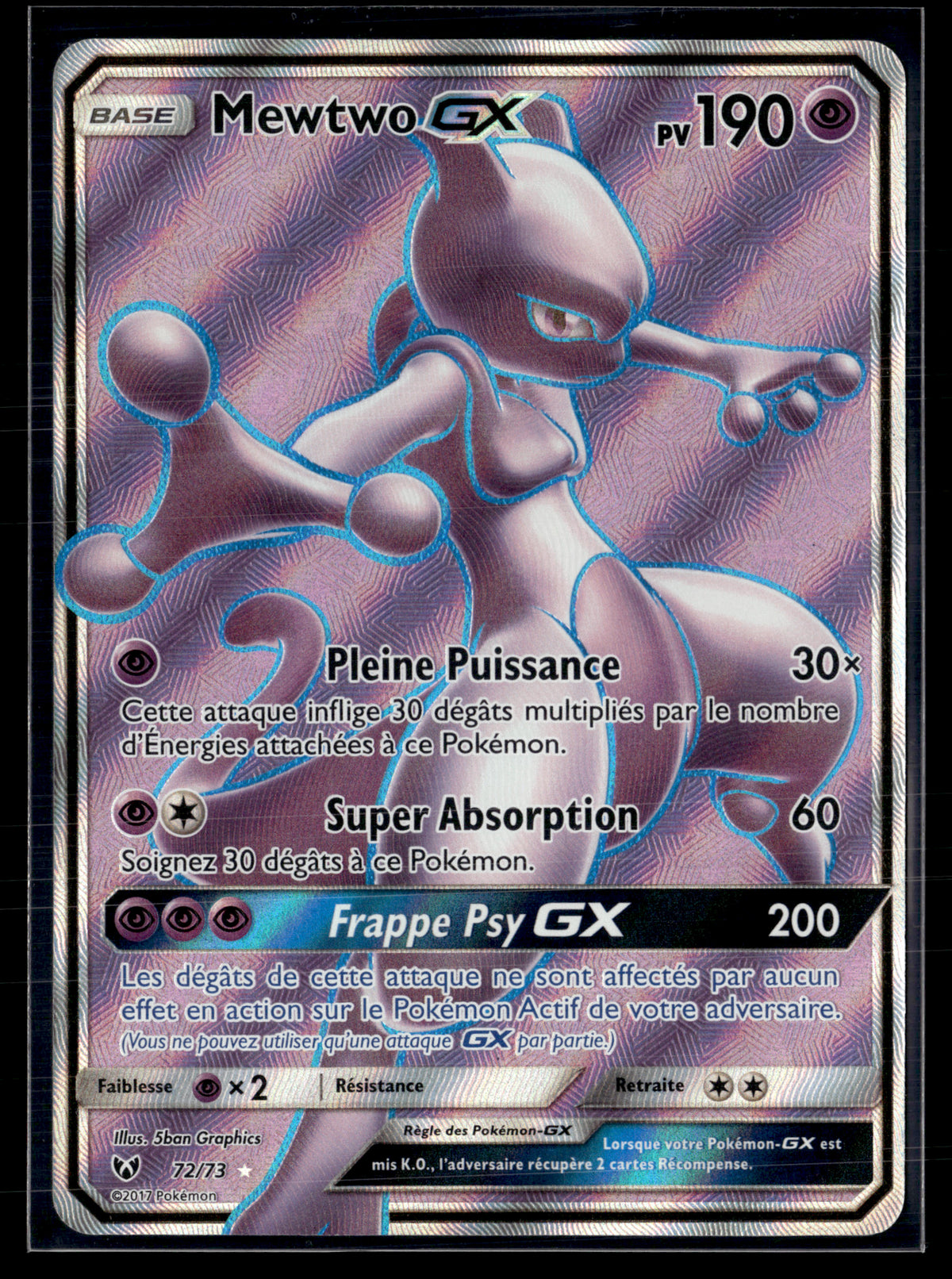 Mewtwo GX 72/73 Légendes brillantes – NM