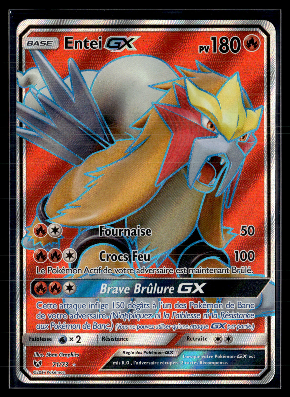 Entei GX 71/73 Légendes brillantes – NM #2