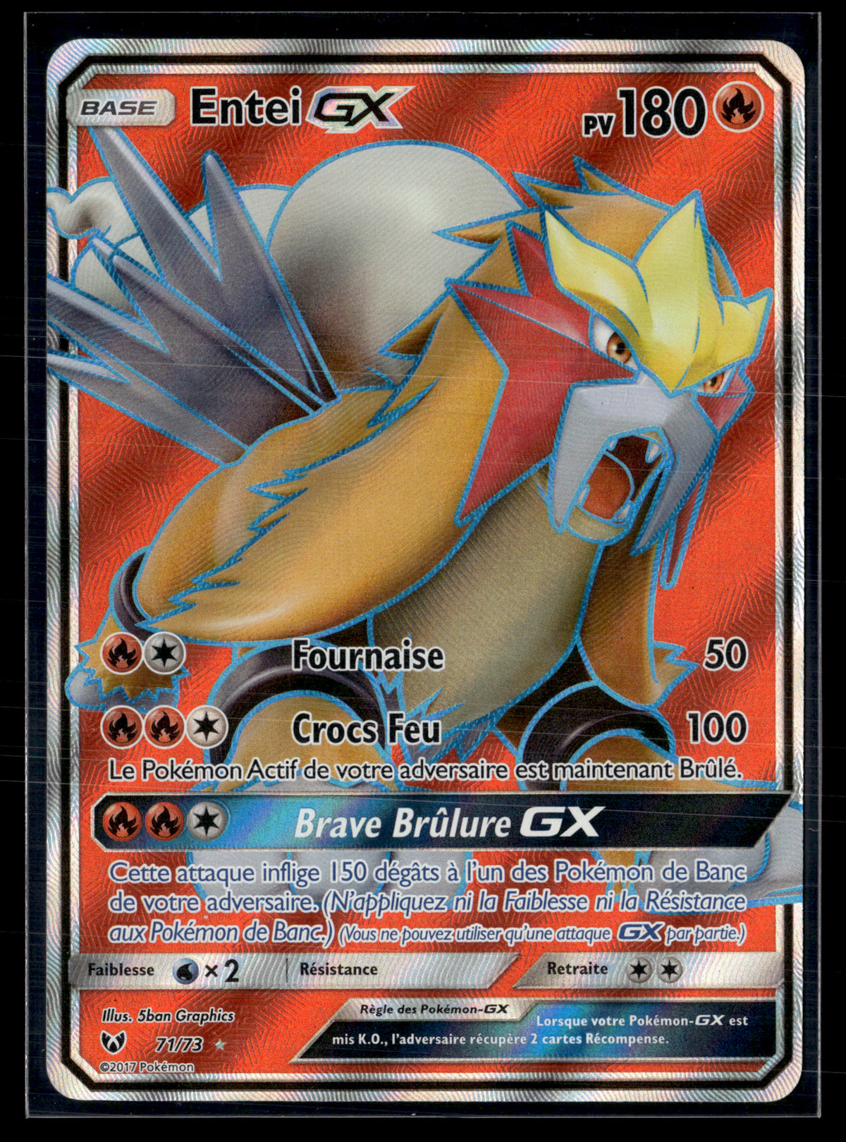 Entei GX 71/73 Légendes brillantes – NM #3