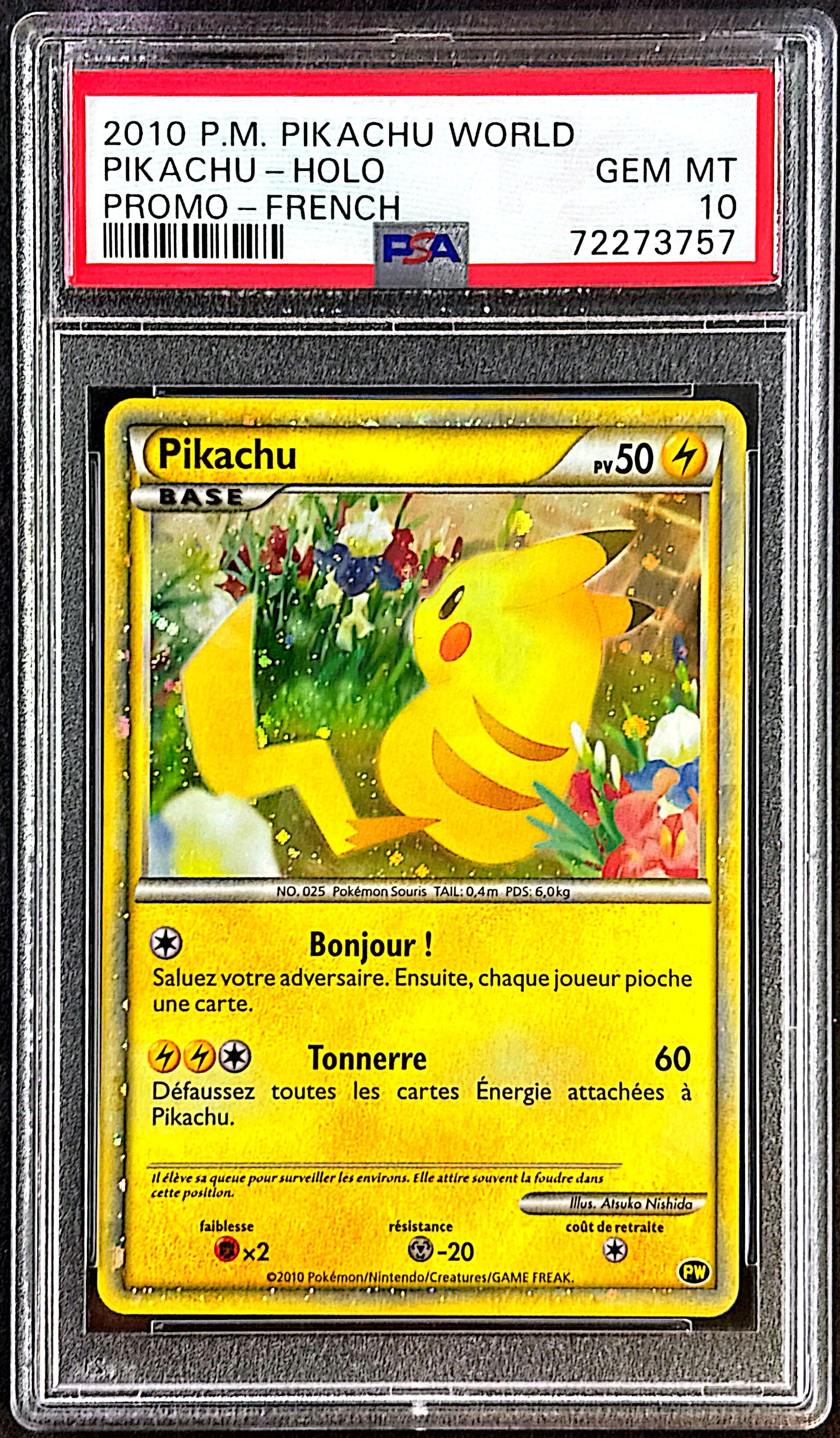Pikachu world (french) PSA 10