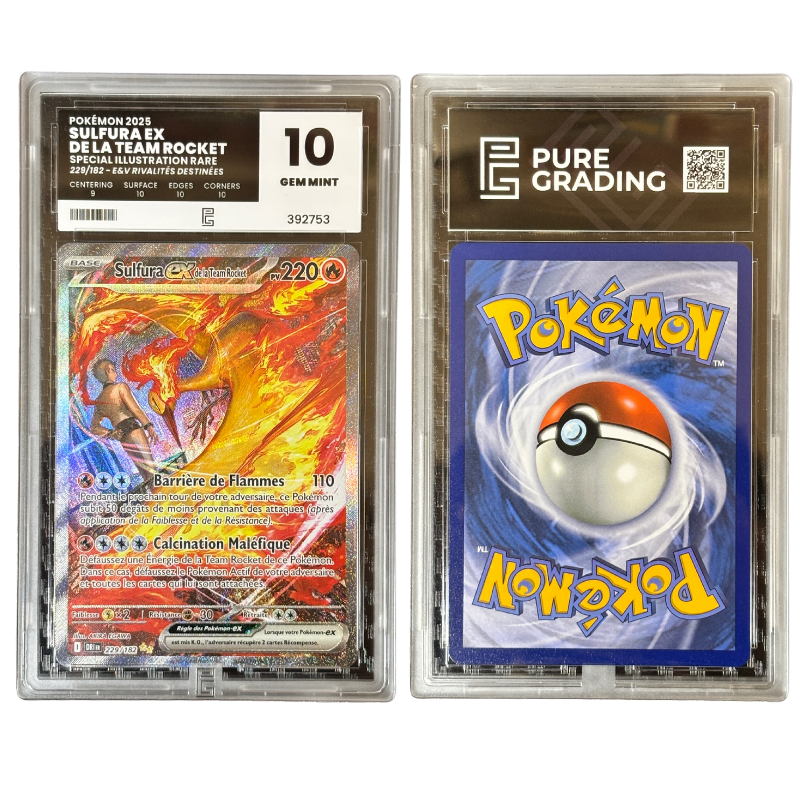 Sulfura EX de la Team Rocket 229/182 - Pure Grading 10