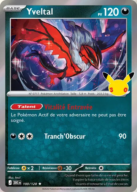 Yveltal 100/128 30ème anniversaire