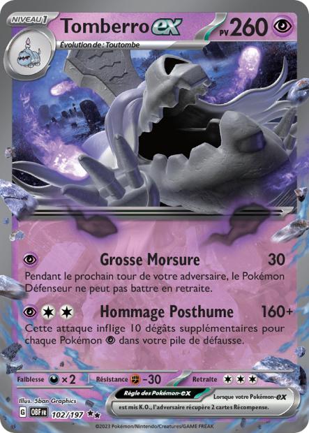 Tomberro-ex 102/197 - Flammes Obsidiennes