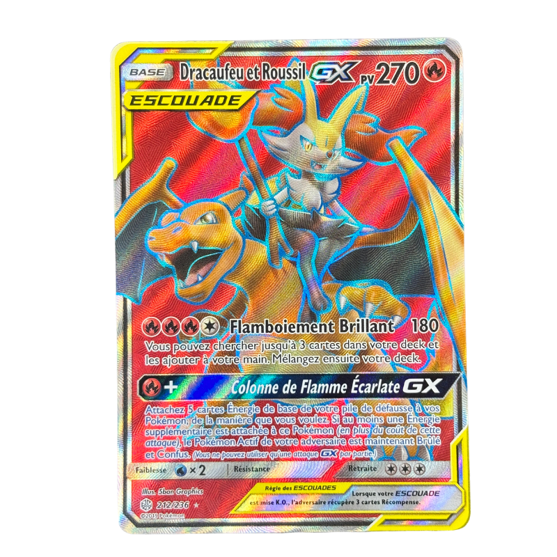 Dracaufeu et Roussil GX 212/236 - Alliance Infaillible - NM