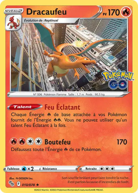 Dracaufeu 010/078 Pokémon GO