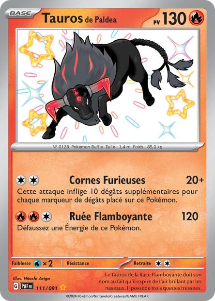Tauros de Paldea 111/091 - Destinées de Paldea