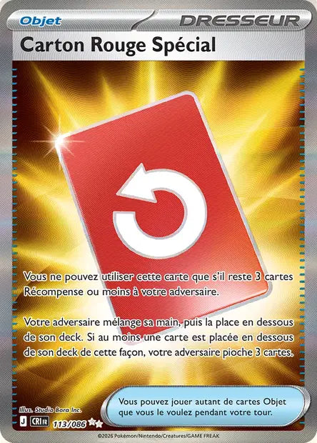 Carton Rouge Spécial 113/086 Chaos Ascendant