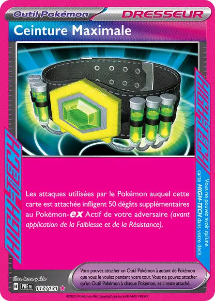 Ceinture Maximale 117/131 - Évolutions Prismatiques