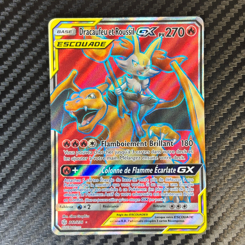 Dracaufeu et Roussil GX 212/236 - Alliance Infaillible - NM