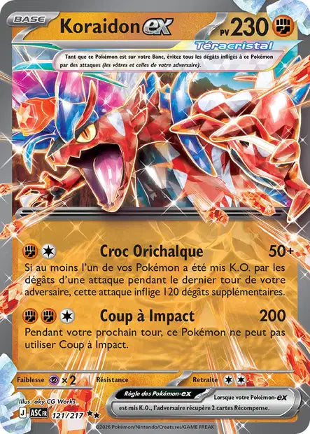 Koraidon ex 121/217 Héros Transcendants