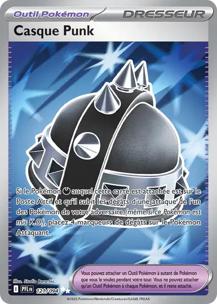 Casque Punk 121/094 - Flammes Fantasmagoriques