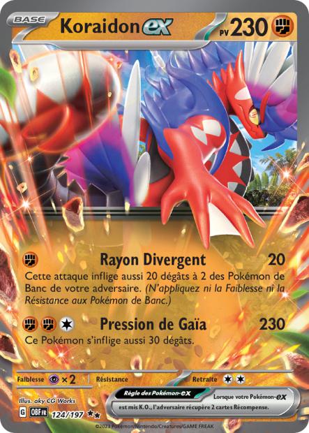 Koraidon-ex 124/197 - Flammes Obsidiennes