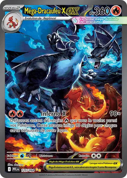 Méga-Dracaufeu X ex 125/094 - Flammes Fantasmagoriques