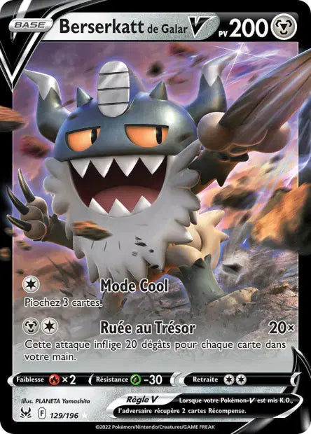 Berserkatt de Galar-V 129/196 - Origine Perdue