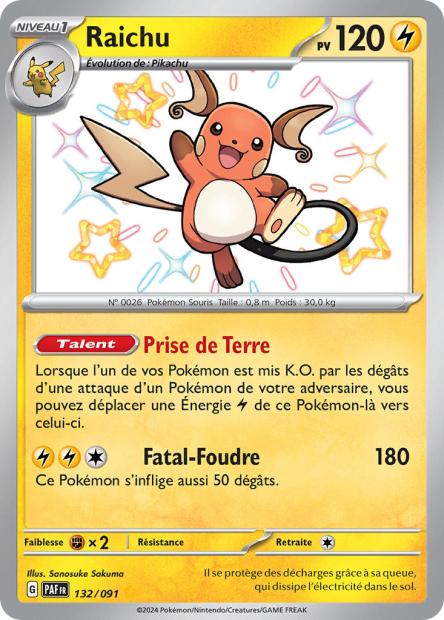 Raichu 132/091 - Destinées de Paldea
