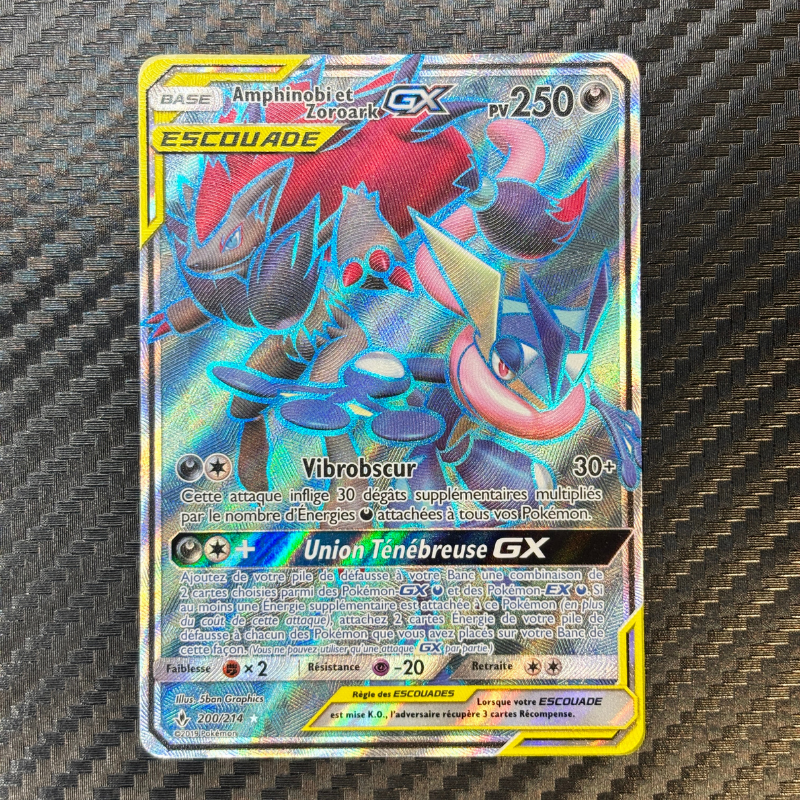 Amphinobi et Zoroark GX 200/214 – Alliance Infaillible -EXC