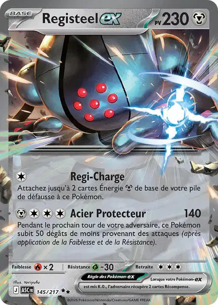Registeel ex 145/217 Héros Transcendants