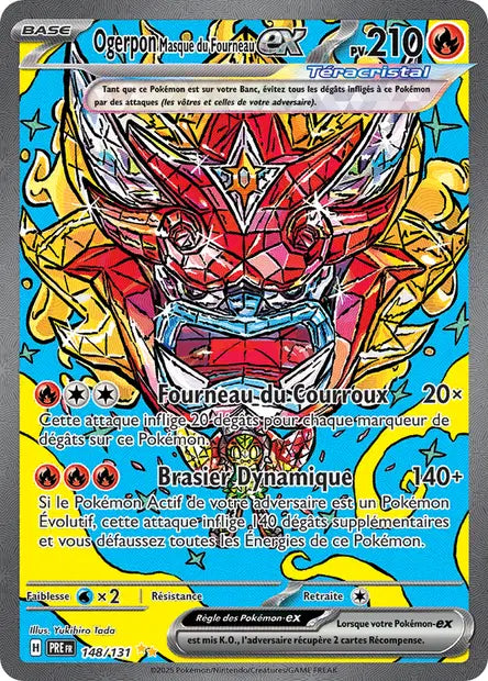 Ogerpon Masque du Fourneau-ex 148/131 - Évolutions Prismatiques