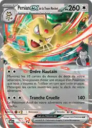 Persian ex de la Team Rocket 150/182 - Rivalités Destinées