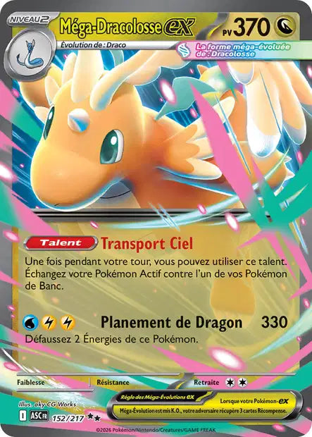 Méga-Dracolosse ex 152/217 Héros Transcendants
