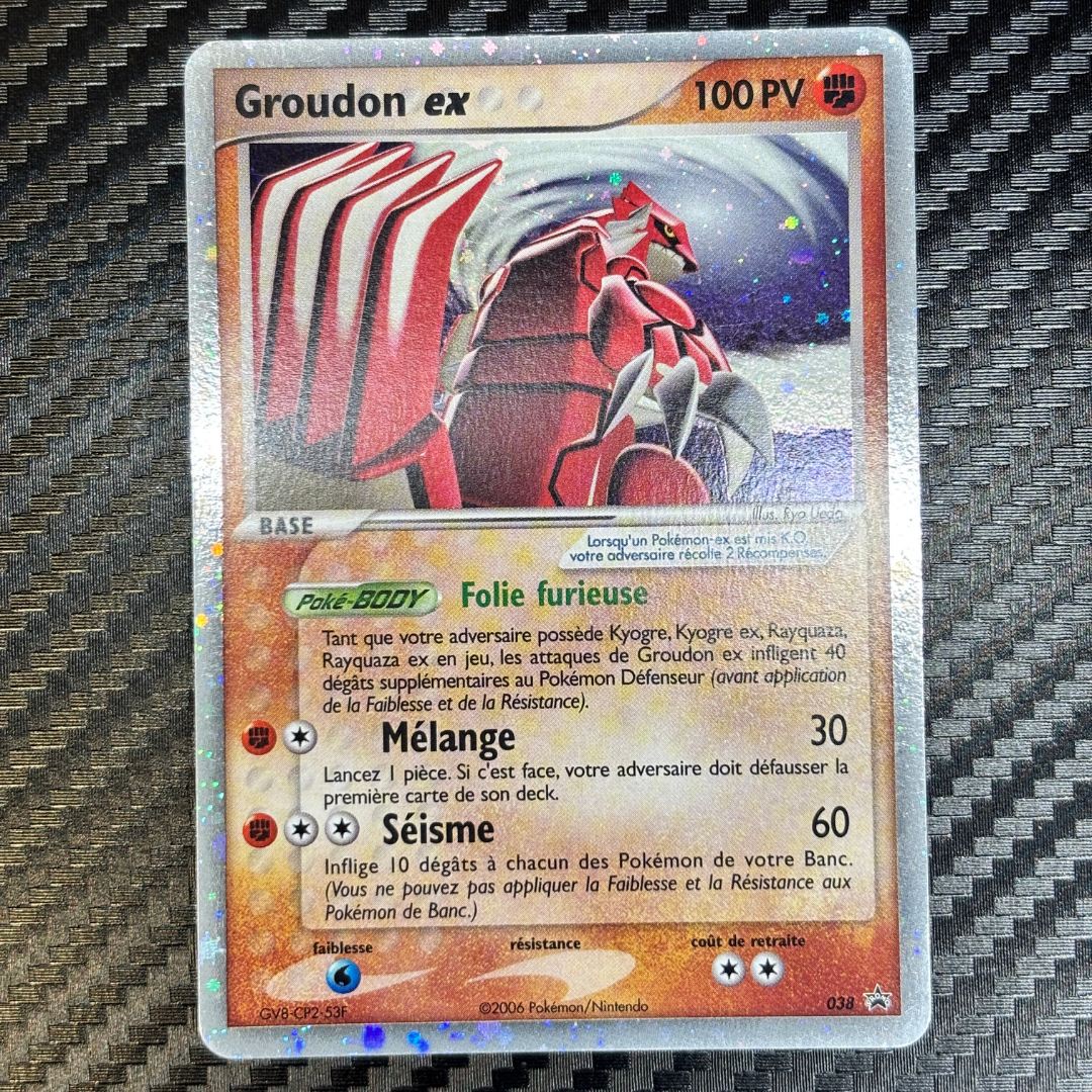Groudon EX promo black star 038 – EXC+