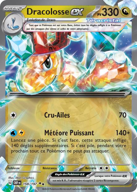 Dracolosse-ex 159/197 - Flammes Obsidiennes