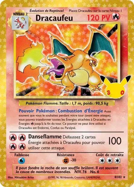 Dracaufeu 004/102 30ème anniversaire