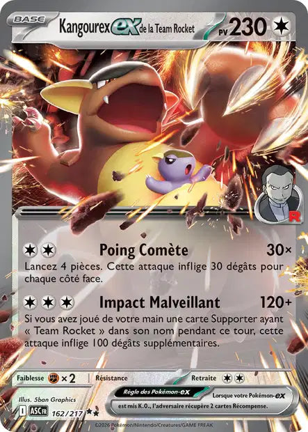 Kangourex ex de la Team Ro.. 162/217 Héros Transcendants