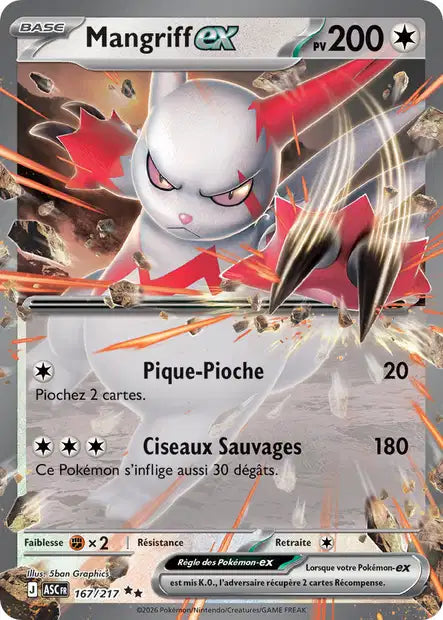 Mangriff ex 167/217 Héros Transcendants