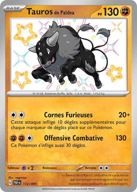 Tauros de Paldea 172/091 - Destinées de Paldea